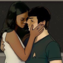 lucystillintheskywithdiamonds:  the way Spock basically runs to Uhura when he gets back from the narada (ever wondered why he gets out of the pad asap and what he was looking at?) it looks like they ran so fast to each other that they just missed each