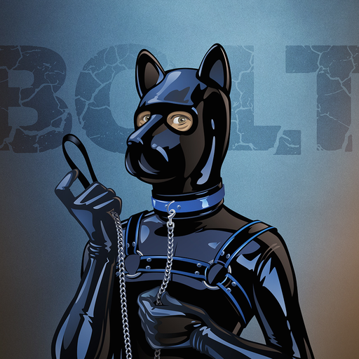 slaverubbergimp: pupbolt: Bolt hams it up in a Shatneresque style after being ordered by Trikoot to try and get out of the Maxcita male bag after an hour suspended inside in full rubber, a tight leather straitjacket, and a tight leather hood. Impossibly