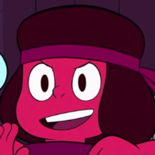 terramarine:  what would happen if the big ruby fusion fused w sapphire. would that make a bfg (big fucking garnet) 