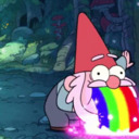 a gnome doesn't throw up a rainbow