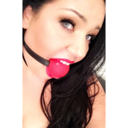 queenofgags:Having some ring gagged drooling fun!