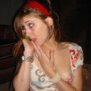 bestofexhibition:  Blond girl masturbating on the street where everybody can see her!!