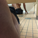 gaylobopublic:  Two guys fucking in the stall next to me. 