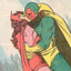 wanda-and-vision-making-out