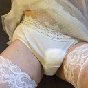 Compilation: I’m wearing panties over my diaper (10 pics)