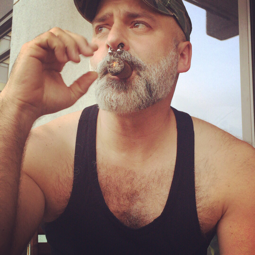 cigar-smoking gay pig