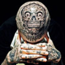 worldtattoogallery:Skull tattoo by © Silvano