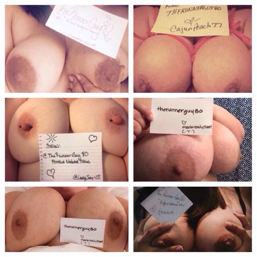 therunnerguy80:  Therunnerguy80.tumblr.com is your source for perfect natural titties. Follow, Like and Reblog! Submissions always welcome!  Featuring @hornycpl78 Go follow them!  Damn this girl is sexy!!! I love those big saggy tits and that gorgeous