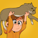 mackaroon:  Oh my goodness they are chasing a butterfly guys.  I LOVE OTTERS 