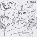 perfectworldprompts:  How about “Augustine sticking his sausage between Lysandre’s hot fiery buns” can that be a prompt or
