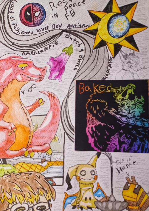 An "all About Me" Art Project I Did In Art Class At The Start Of 2023 (roughly).