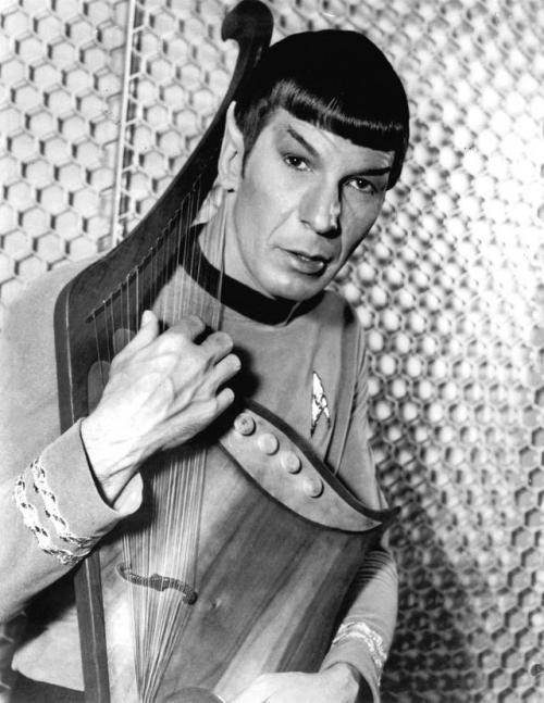 gar-trek:beyondspock:Spock modeling for Starfleet’s Science Officer of the Year calendar yes B)