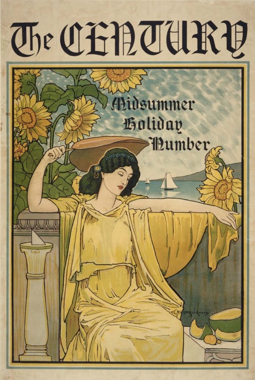 The Century.1895.Midsummer holiday Number.Art by Louis John Rhead.(1857-1926).