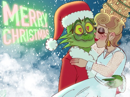 Merry Christmas And Happy Holidays Everybody! Here Is My Art Of The Iconic Christmas Couple Themselves,