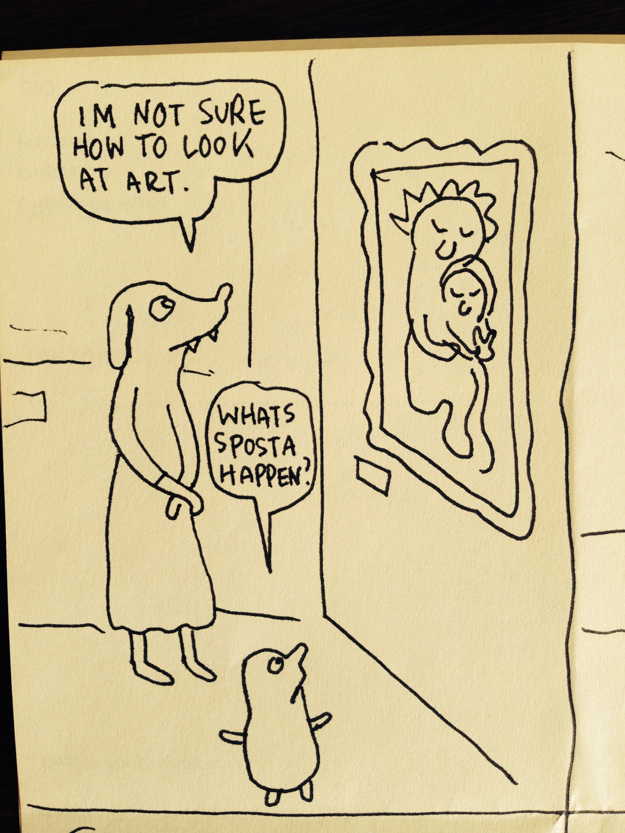 kateordie: thenearsightedmonkey:  By Lynda Barry  May 2016  Every time I see this
