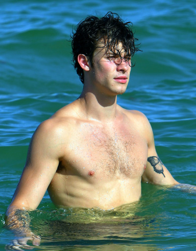 Shawn Mendes Swimming With His T