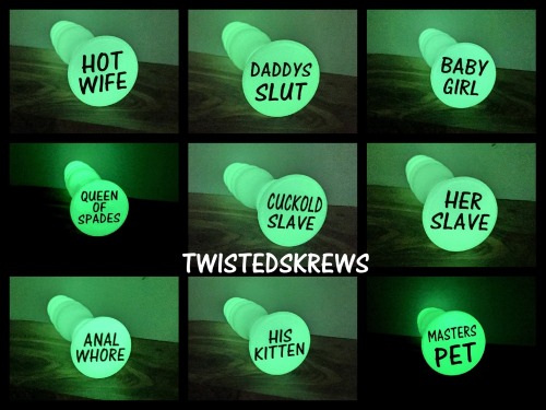 twistedskrews: ♥ AUGUST GIVEAWAY ♥FREE Custom TEXT Glow in the Dark Dildo.  For m