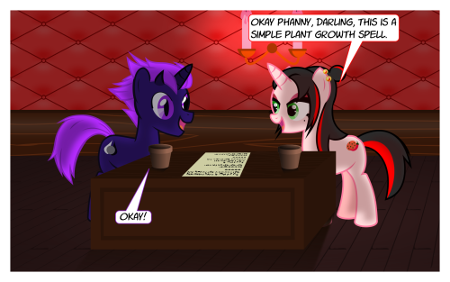 cayennesdungeon:Cayenne, mistress of the intentionally misleading writing! Starring @phantomthorns and a completely innocent flower. “Bad” End it says >w>