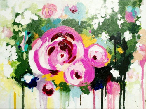 Acrylic Painting - Roses // LaurenMaioranaArt