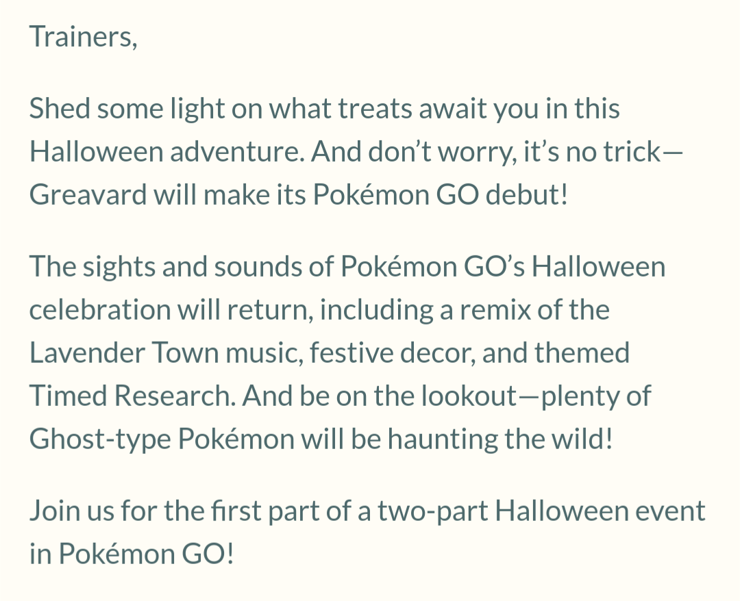 Pokémon Go' Halloween 2020 Event: Start Time, Research Tasks