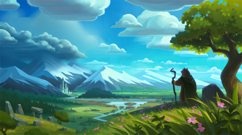 I recently did this piece for an upcoming game called Armello, and today they are launching their ki