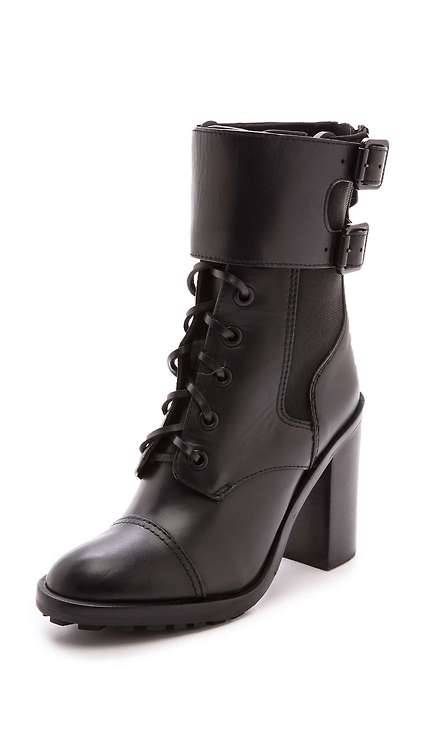 High Heels Blog rainy-day-fashion: Broome High Heel Combat BootsSee what’s on… via Tumblr