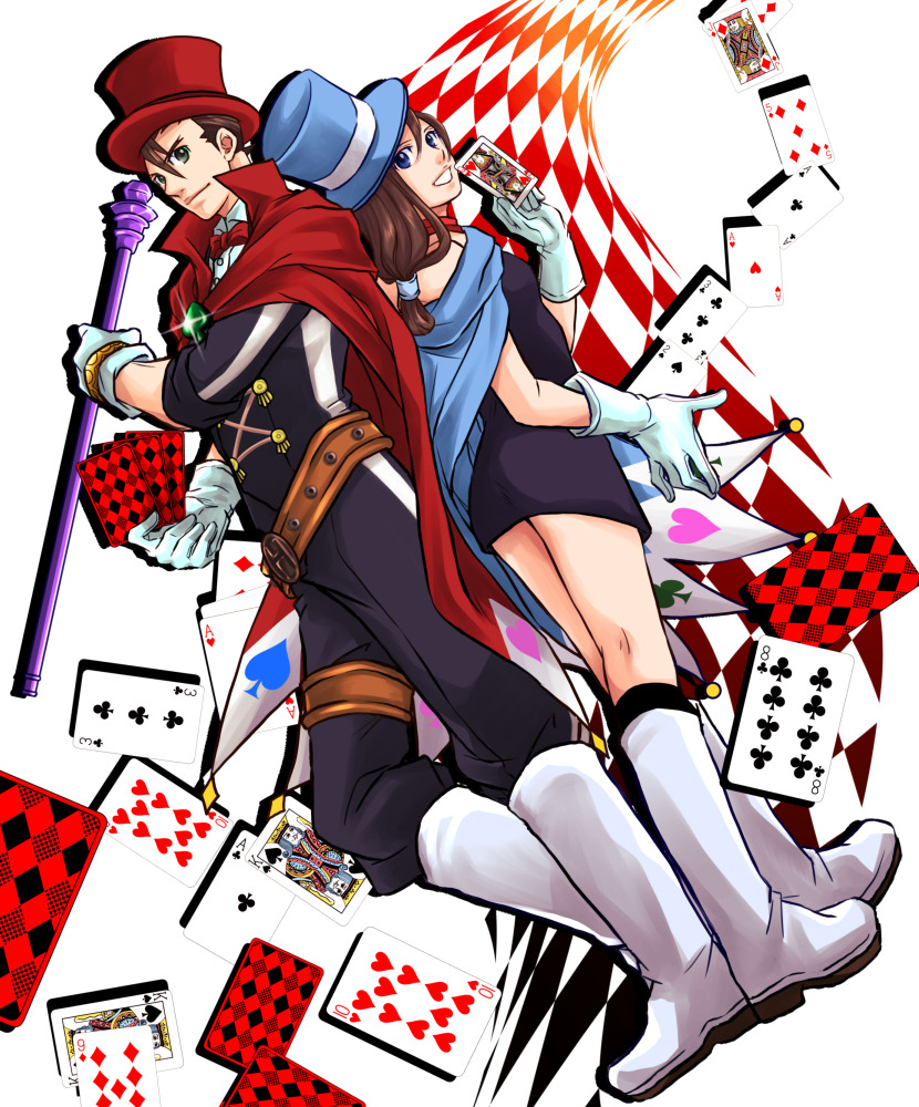 daichi6ki:    Gramarye   sibling.Apollo Gramarye&amp;Trucy Gramarye.They are