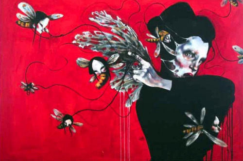 Contemporary art by Iranian artist Afarin Sajedi 