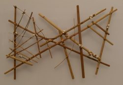 mapsontheweb:  Micronesian navigational chart from the Marshall Islands. Keep reading