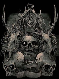 darkartsonic:  Skulls on We Heart It. http://weheartit.com/entry/78433315/via/metalmissy