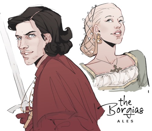 alef-art:No, this is not Jon Snow or Marco. This is Cesare Borgia himself with his amazing sister. A