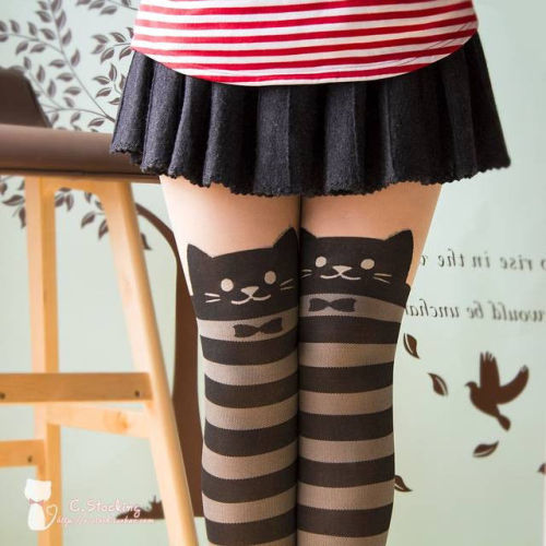 odazais: CAT STRIPED BOW TIGHTS  — use discount code “yukinepng” on ALL ITEMS (don’t remove caption please)