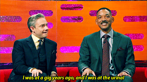geek-royalty:   Martin Freeman on The Graham Norton Show talks about being recognised