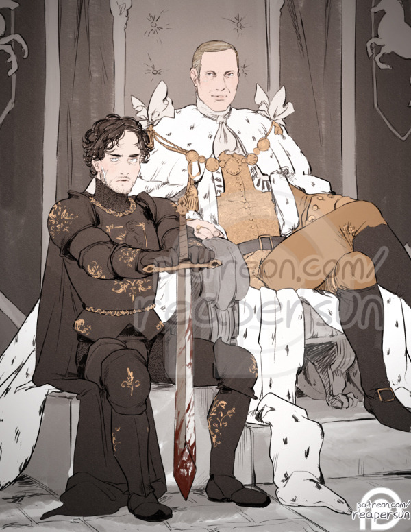 ~Support me on Patreon~A patron requested Hannibal as royalty with Will as his loyal
