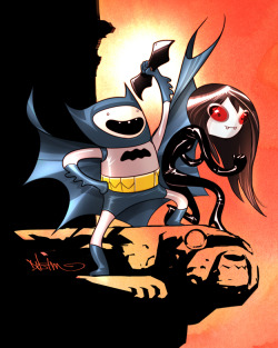 superspacechick:  Adventure Time/Batman Mash