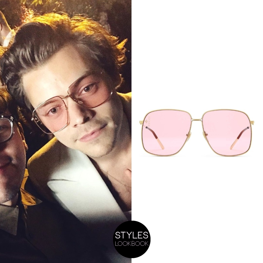 harry styles pink gucci glasses