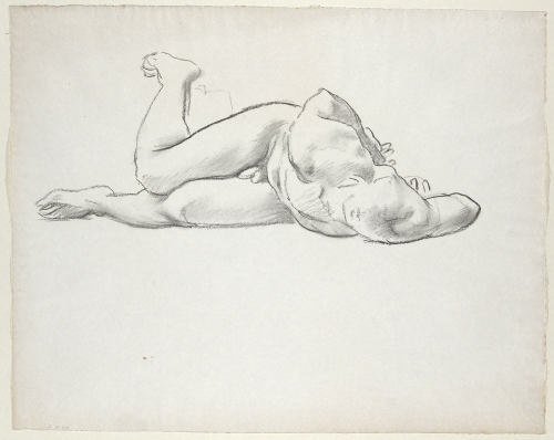 Nude Male Figure (Charcoal Study, No. 5.231)John Singer Sargent (American; 1856–1925)undatedBlack ch