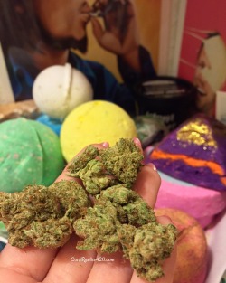 coralreefer420:  Buds, Bob Marley, and bath bombs.  Buds from Florin Wellness Center, Bob painted by Cathy Lee and bath bombs from LUSH.