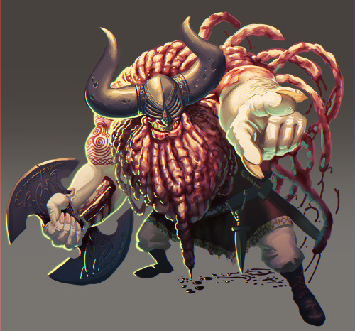 my entry for this month character design challenge based on vikings.. a theme that frankly i viscera