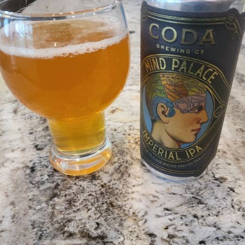 A quiet evening, but a fiesty brew. Mind Palace Imperial IPA by Coda Brewing. Smooth, citrusy,, but 