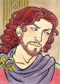 fuckyeaharthuriana:Artist Trading Card: Gawain by *Sigune