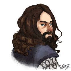 hattedhedgehog:  I don’t know if this has been done yet, but I saw THIS POST and couldn’t resist. Dwarves With Fancy Lady Hair. 