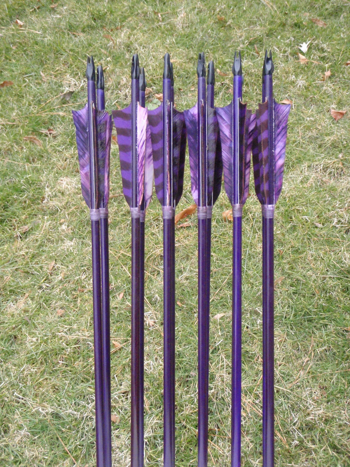 shestheonebeneathmywings:  Deep Purple archery arrows, 40-45lb, dozen traditional