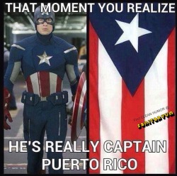 ivolunteerasfollower:  sanitaryum:  The Captain America/Puerto Rico pic  AND Marvel’s majestic response  The Puerto Rican flag was originally designed in 1868 in the revolutions against Spain, It was then made oficial after Puerto Rico became a commonweal