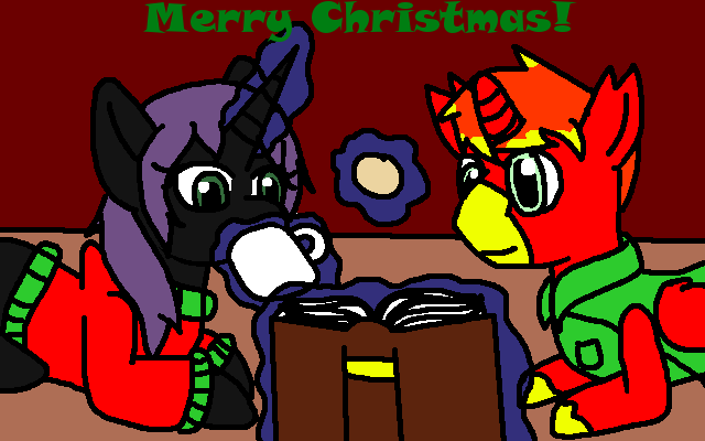 ask-the-mutants:  ((Merry Christmas! Featuring Double Bolt!  X3 &ldquo;*Yoink*