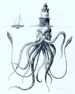 fuckyeahrhodeisland: Lighthouse kraken.