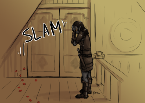 Oblivious dragonborn is oblivious.A friend was talking about how fast courtship is in Skyrim, and I 