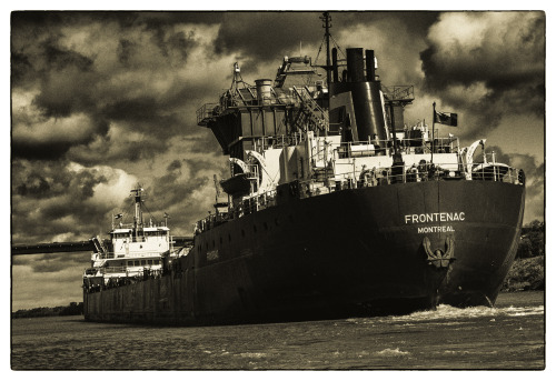 The Frontenac - sailing under a stormy skya re-edit of a shot from a couple of years ago