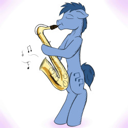 Blues Noteworthy playing the sax. Stream Request Pic