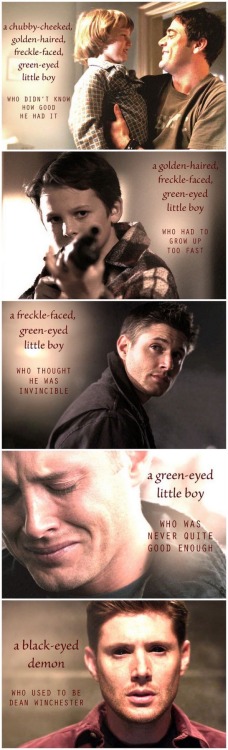 spnfallencas: castielthehoneybee: -totally not sitting in the corner crying- I love when you kill me